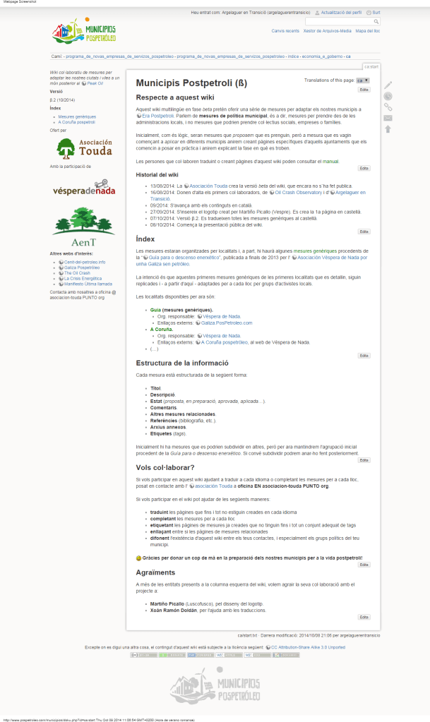 ca start [Municipios Pospetróleo