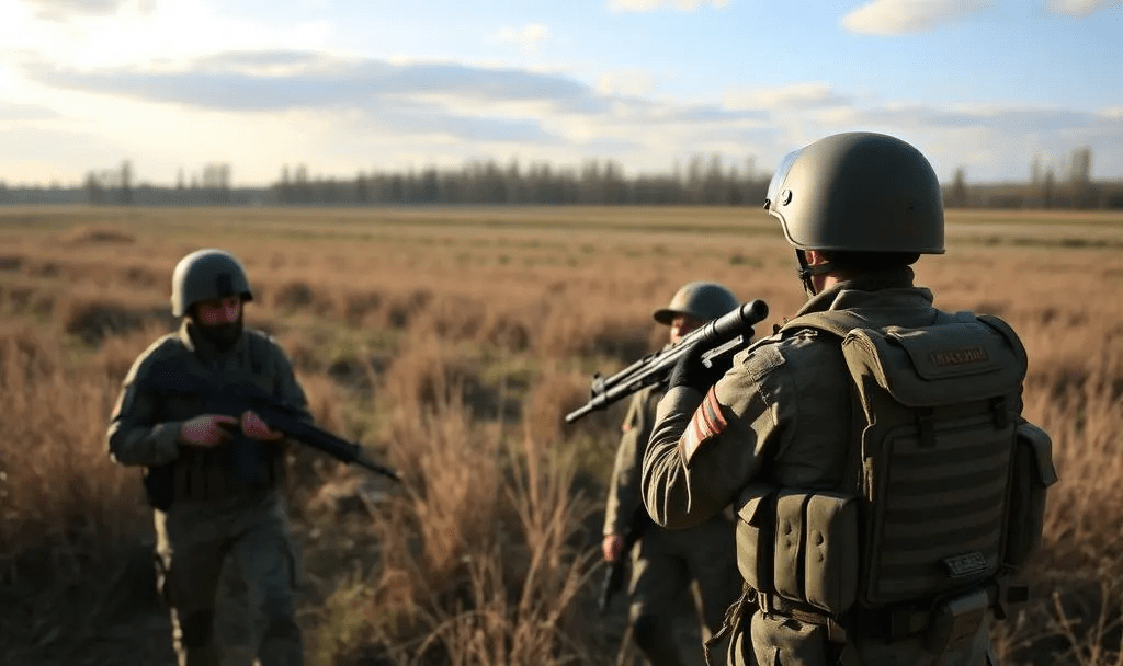Militars fent exercicis conjunts en un espai obert